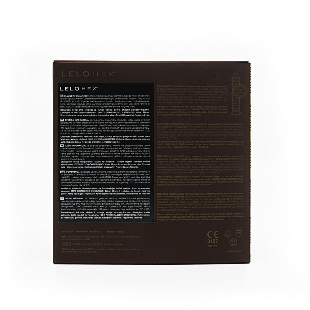 HEX Respect XL Condoms, 36 Pack - Sheets Optional