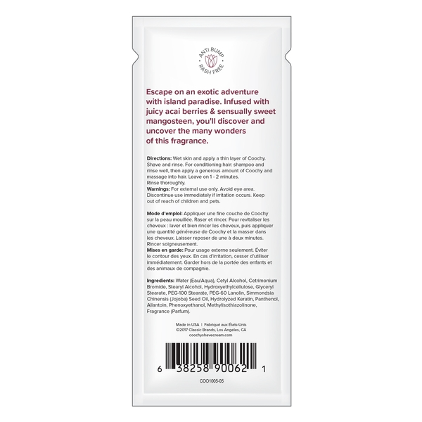 Shave CreamIsland Paradise 0.5 fl oz | 15mL - FOIL - Sheets Optional