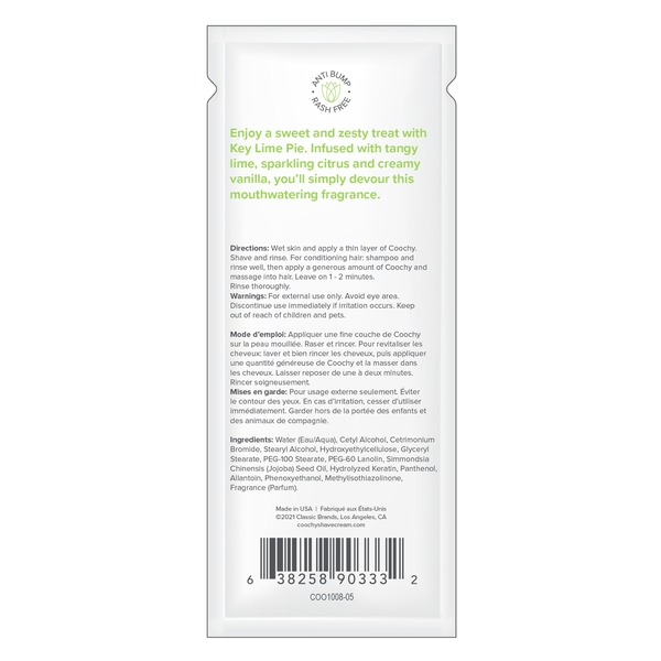 Oh So Smooth Shave CreamKey Lime Pie .5oz | 15mL - Sheets Optional