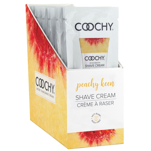 Shave Cream - Peachy Keen 24pc | 15ml - Foil - DISPLAY - Sheets Optional
