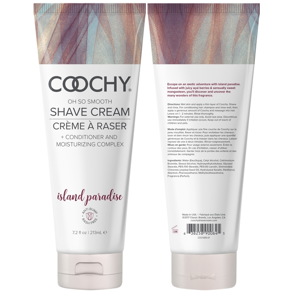Coochy Cream - Island Paradise 7.2oz - Sheets Optional