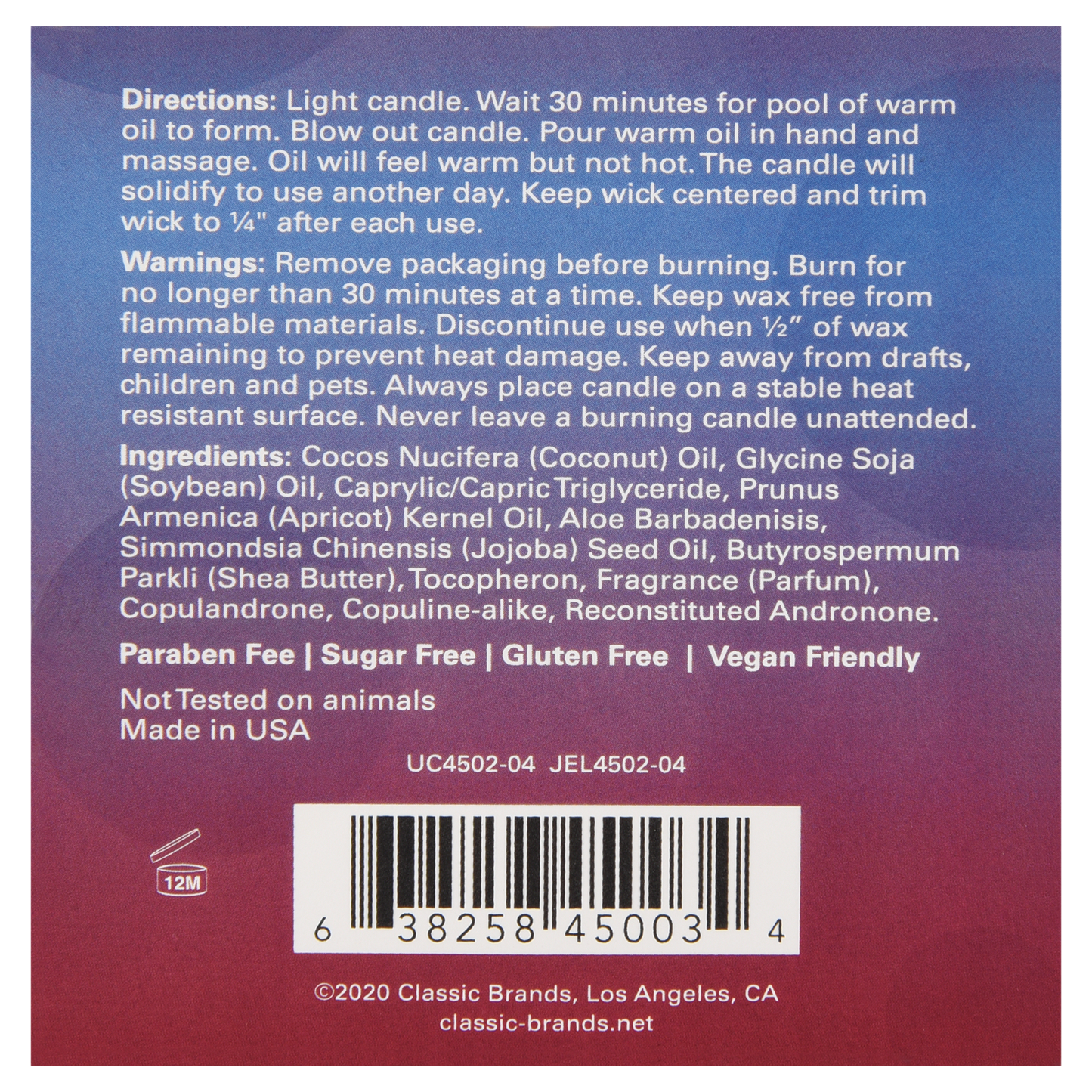 MOOD CANDLES Sex-a-licious - Pheromone Massage Candle Ravenous Raspberry 4oz | 113g - Sheets Optional