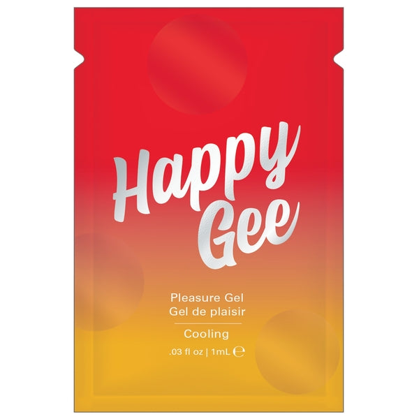 HAPPY GEE COOLING PLEASURE GEL - FOIL - 0.03 fl oz | 1 mL - Sheets Optional