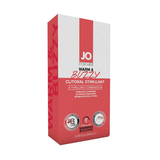 JO Warm & Buzzy - Original - Stimulant 0.34 floz / 10 mL - Sheets Optional