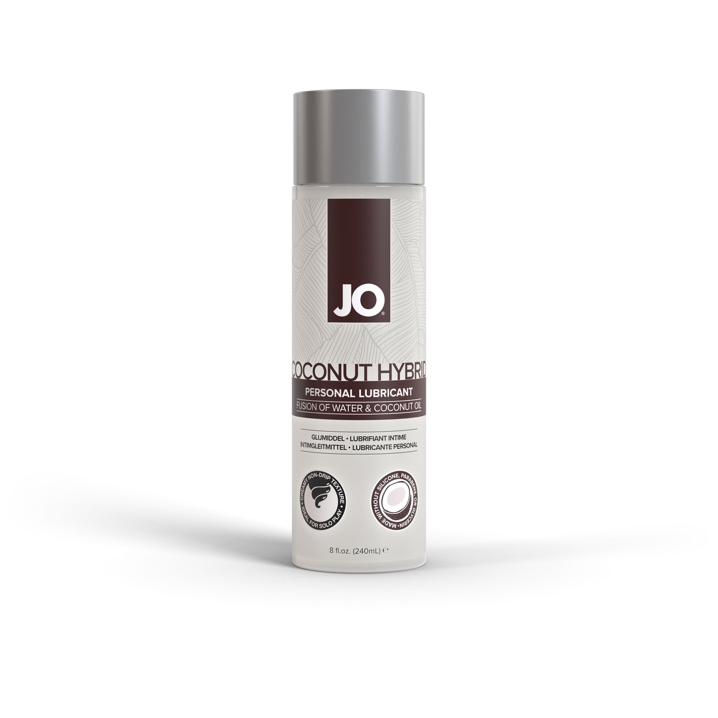 JO Coconut Hybrid - Original - Lubricant 8 floz / 240 mL - Sheets Optional