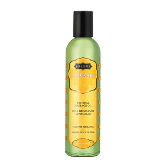 Naturals Massage Oil Coconut Pineapple (8oz) - Sheets Optional