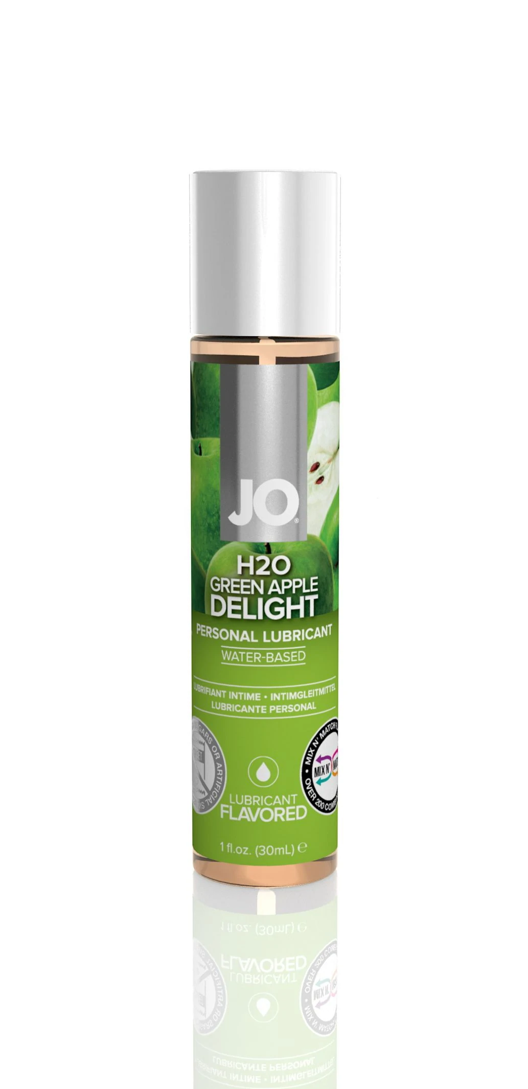JO H2O - Green Apple - Lubricant 1 floz / 30 mL - Sheets Optional