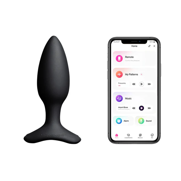 HUSH 2 1.5" BLUETOOTH BUTT PLUG - BLACK - Sheets Optional