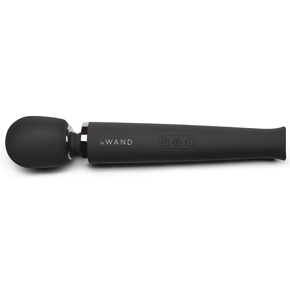 Rechargeable Vibrating Massager - Black - Sheets Optional