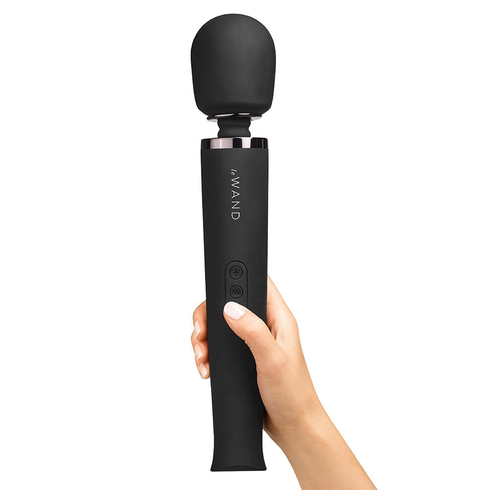 Rechargeable Vibrating Massager - Black - Sheets Optional