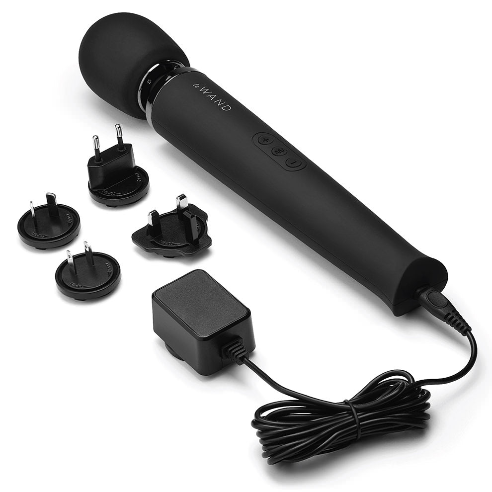 Rechargeable Vibrating Massager - Black - Sheets Optional