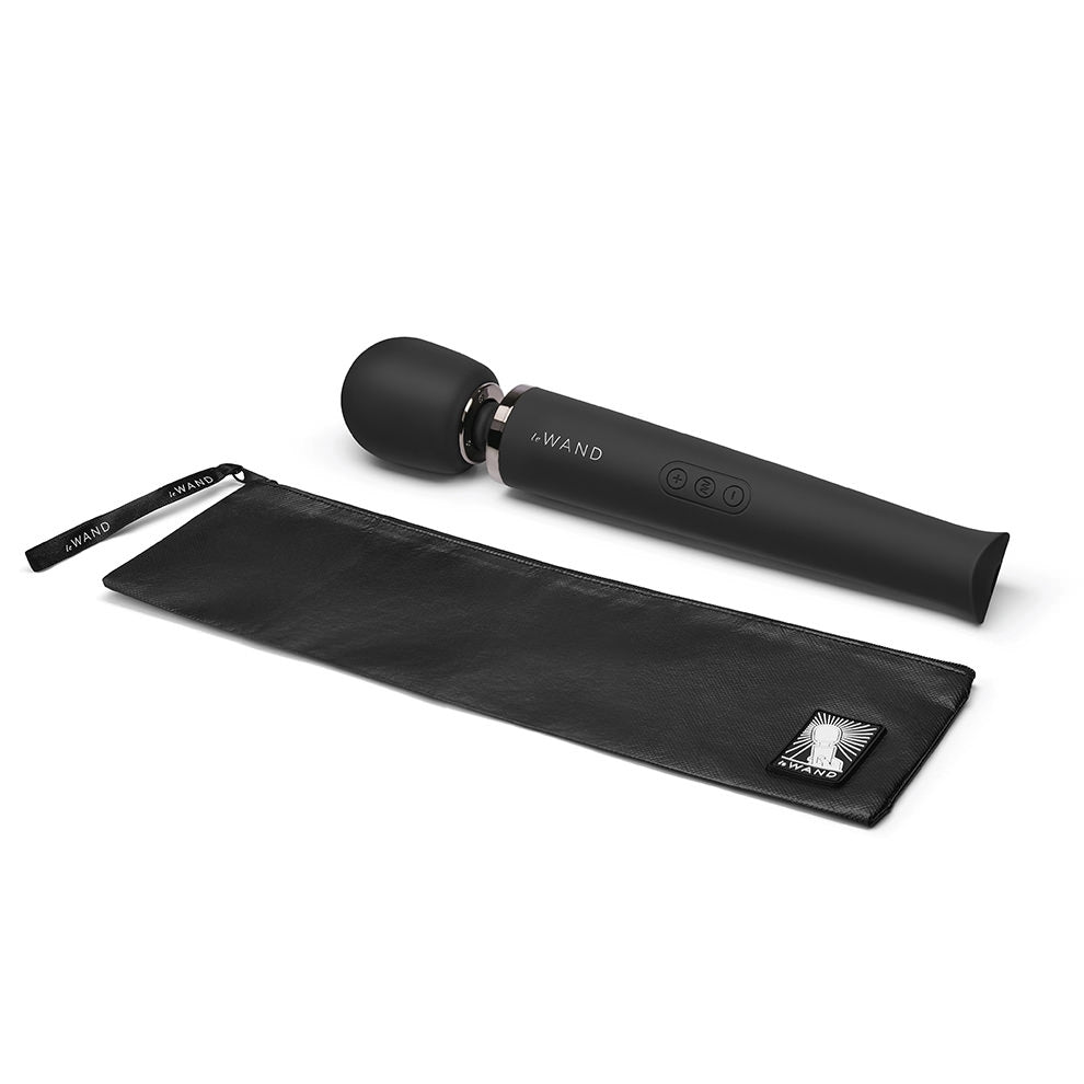 Rechargeable Vibrating Massager - Black - Sheets Optional