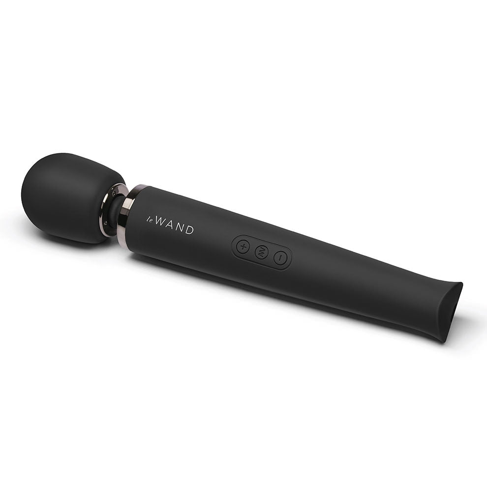 Rechargeable Vibrating Massager - Black - Sheets Optional