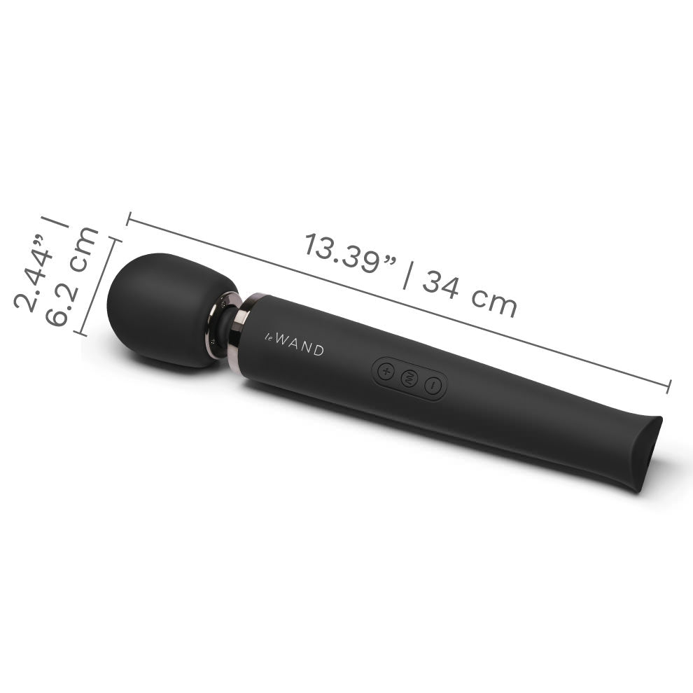 Rechargeable Vibrating Massager - Black - Sheets Optional