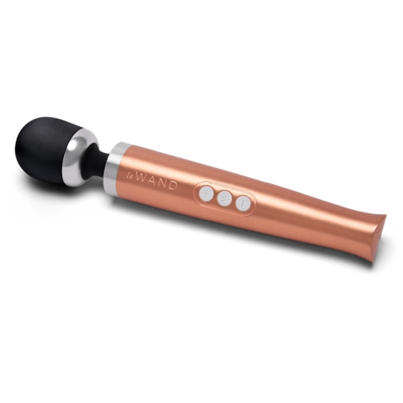 Die Cast Rechargeable Vibrating Massager - Rose Gold - Sheets Optional