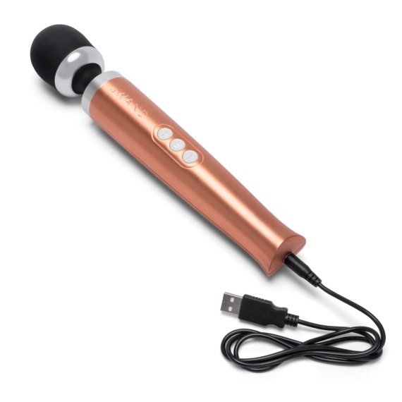Die Cast Rechargeable Vibrating Massager - Rose Gold - Sheets Optional