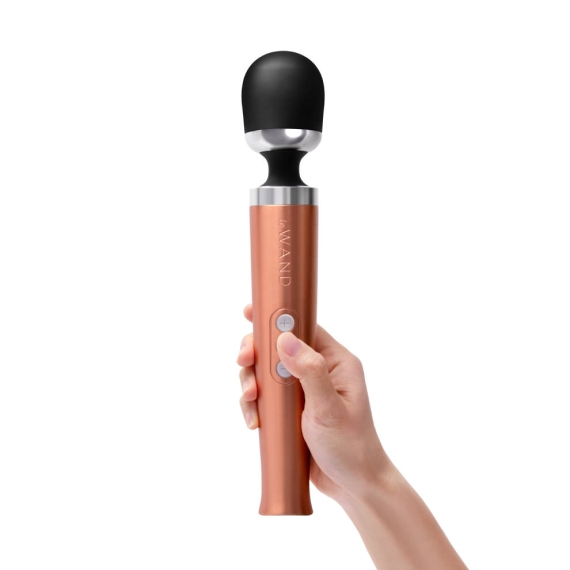 Die Cast Rechargeable Vibrating Massager - Rose Gold - Sheets Optional