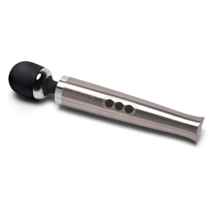 Die Cast Rechargeable Vibrating Massager - Silver - Sheets Optional