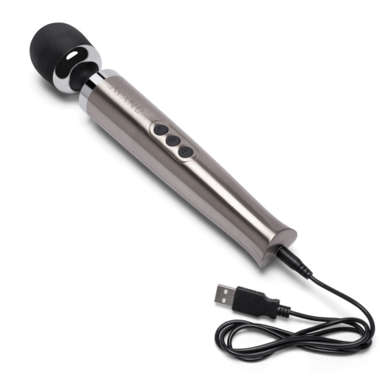 Die Cast Rechargeable Vibrating Massager - Silver - Sheets Optional