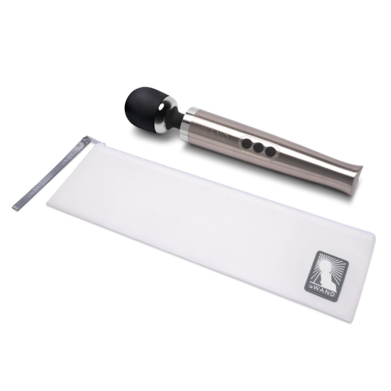 Die Cast Rechargeable Vibrating Massager - Silver - Sheets Optional