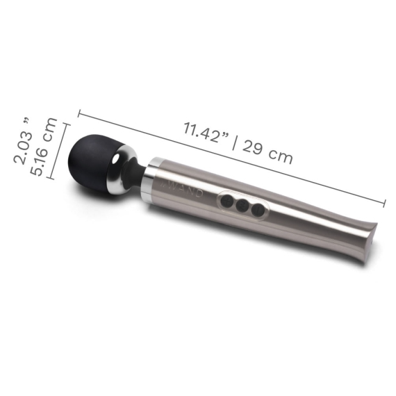 Die Cast Rechargeable Vibrating Massager - Silver - Sheets Optional