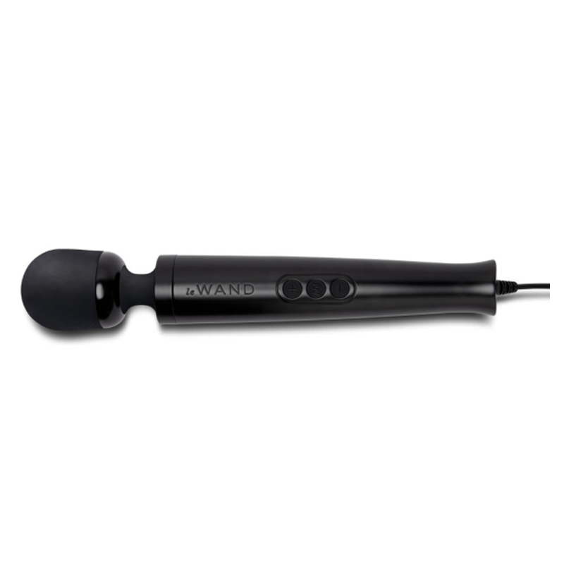 Die Cast Plug-In Vibrating Massager - Black - Sheets Optional