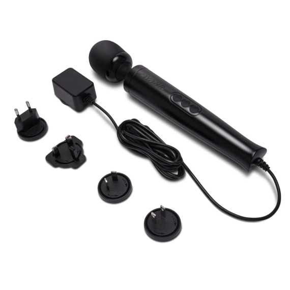 Die Cast Plug-In Vibrating Massager - Black - Sheets Optional