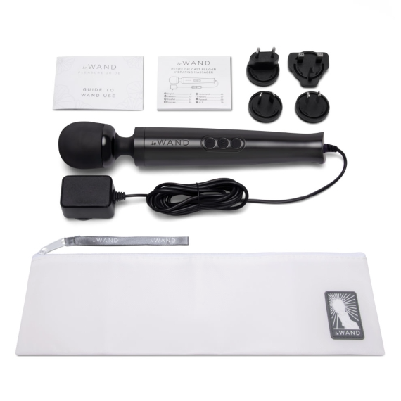 Die Cast Plug-In Vibrating Massager - Black - Sheets Optional