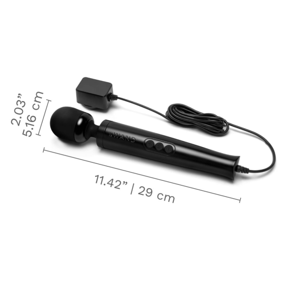 Die Cast Plug-In Vibrating Massager - Black - Sheets Optional
