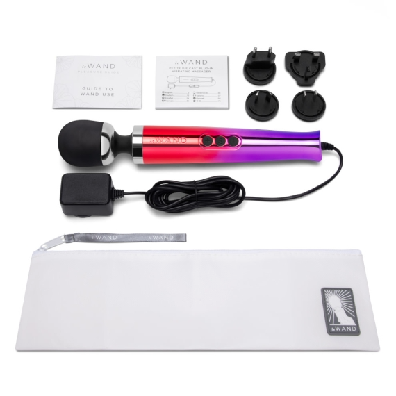 Die Cast Plug-In Vibrating Massager - Ombre - Sheets Optional
