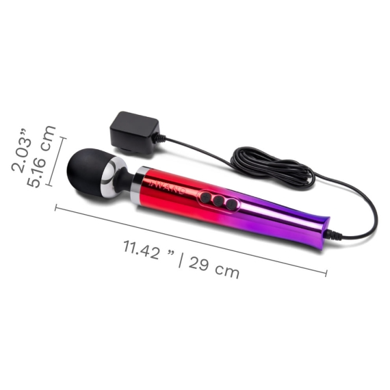 Die Cast Plug-In Vibrating Massager - Ombre - Sheets Optional