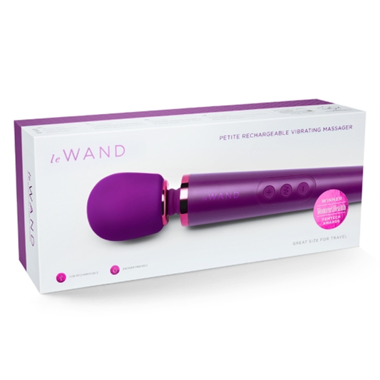 Petite Rechargeable Massager - Dark Cherry - Sheets Optional