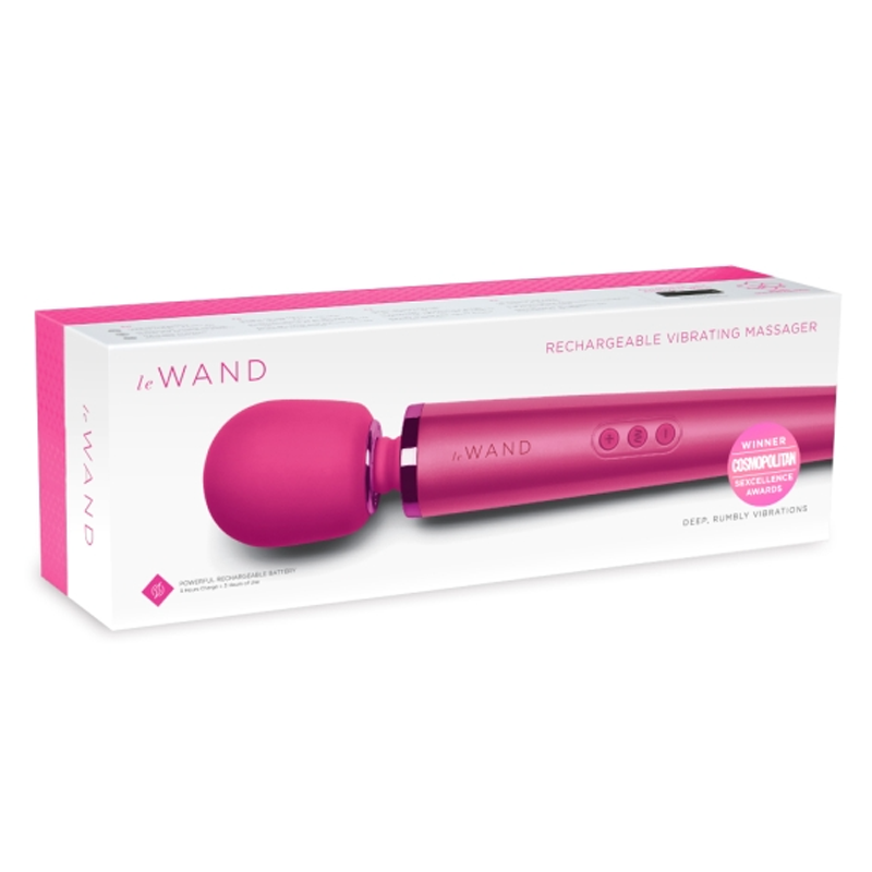 Rechargeable Vibrating Massager - Magenta - Sheets Optional
