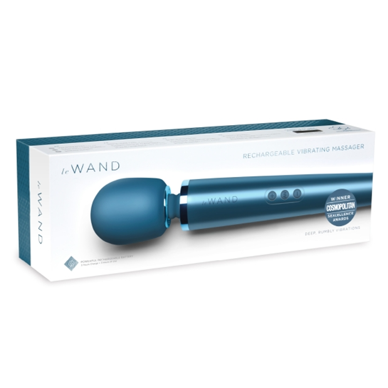 Rechargeable Vibrating Massager - Pacific Blue - Sheets Optional