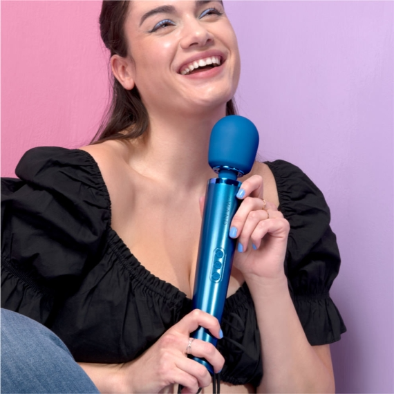 Rechargeable Vibrating Massager - Pacific Blue - Sheets Optional