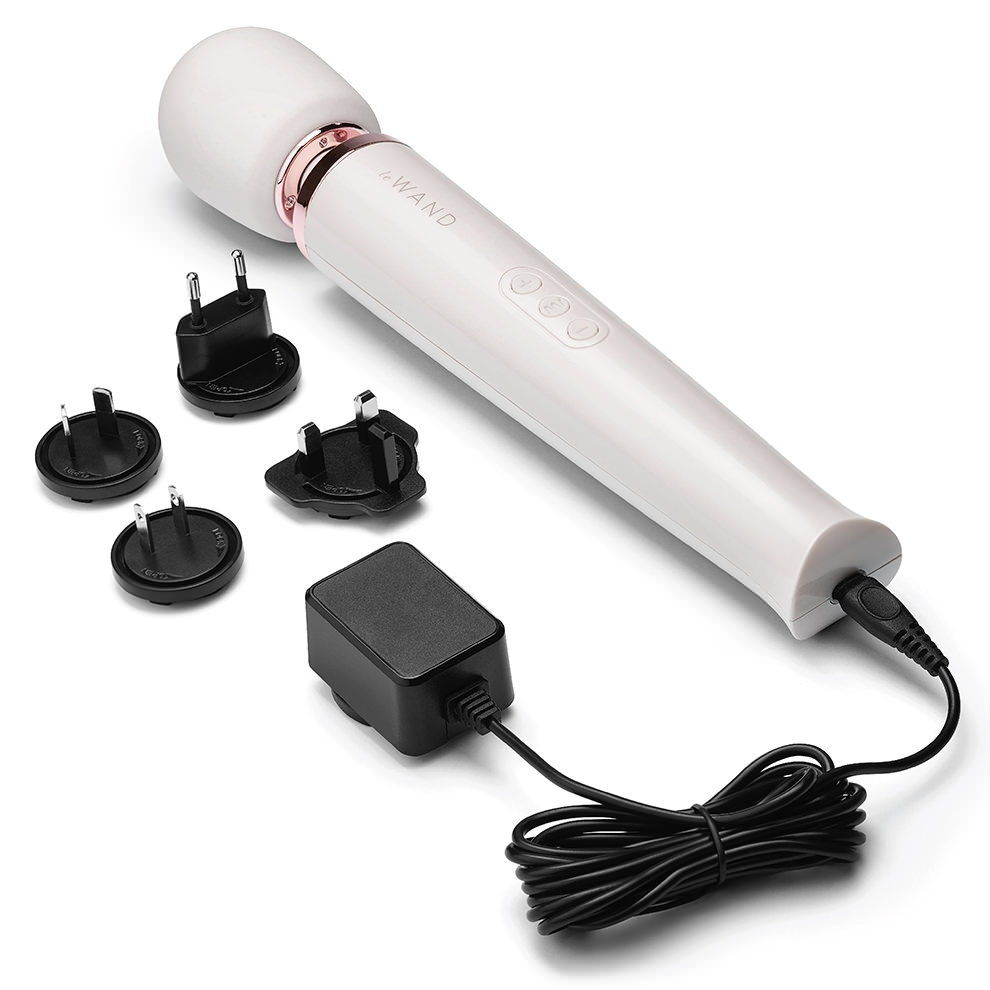 Rechargeable Vibrating Massager - White - Sheets Optional