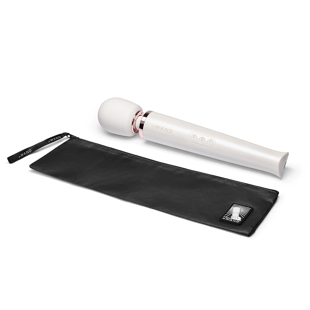 Rechargeable Vibrating Massager - White - Sheets Optional