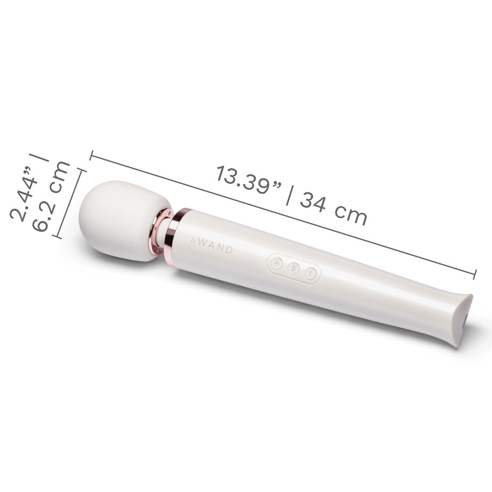 Rechargeable Vibrating Massager - White - Sheets Optional