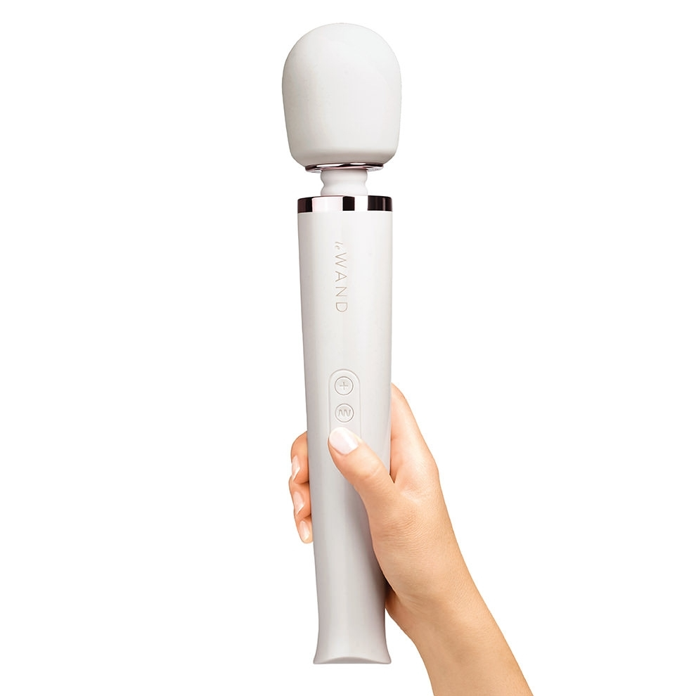 Rechargeable Vibrating Massager - White - Sheets Optional