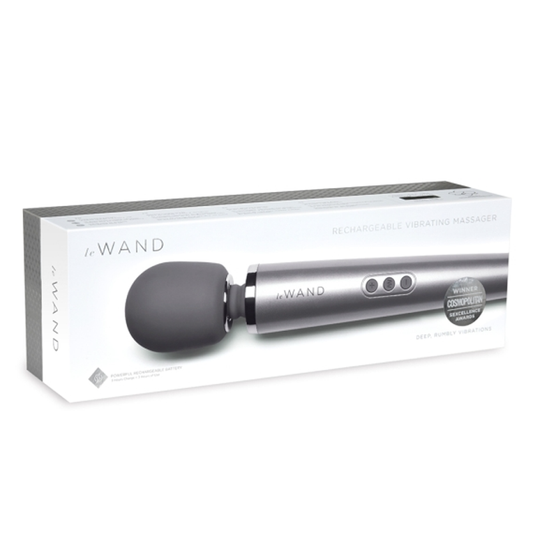 Rechargeable Vibrating Massager - Gray - Sheets Optional