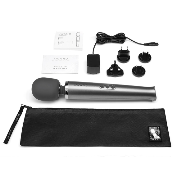 Rechargeable Vibrating Massager - Gray - Sheets Optional