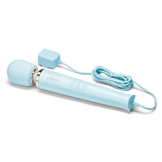 Plug-In Vibrating Massager - Sky Blue - Sheets Optional