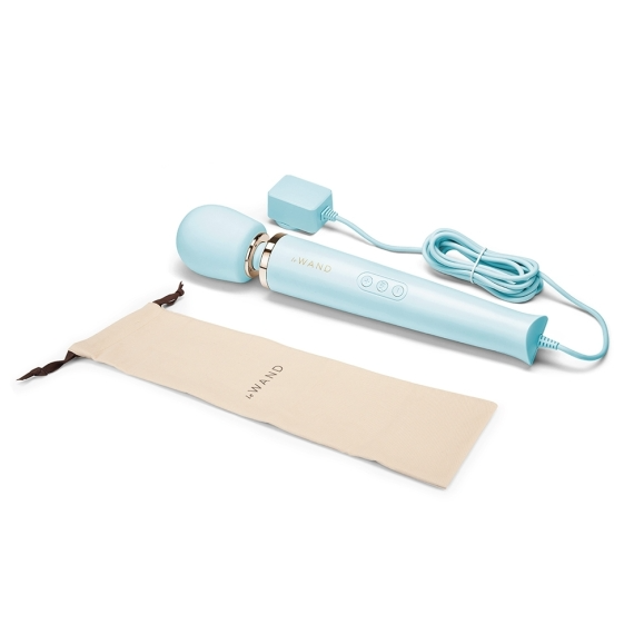Plug-In Vibrating Massager - Sky Blue - Sheets Optional