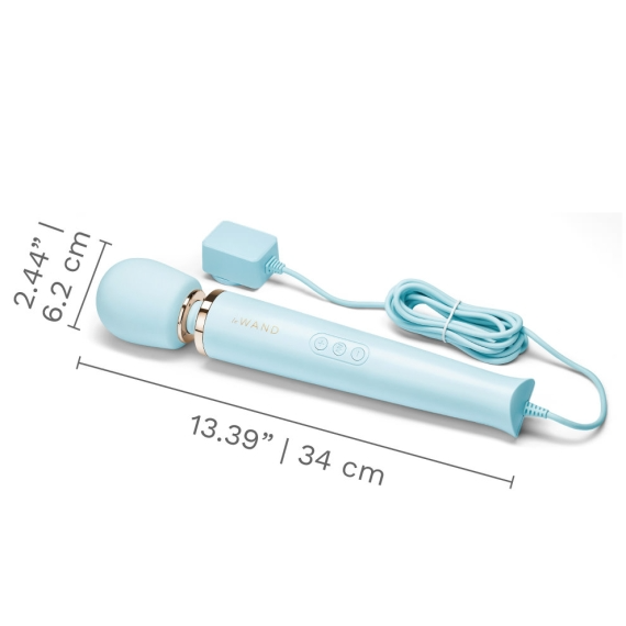Plug-In Vibrating Massager - Sky Blue - Sheets Optional