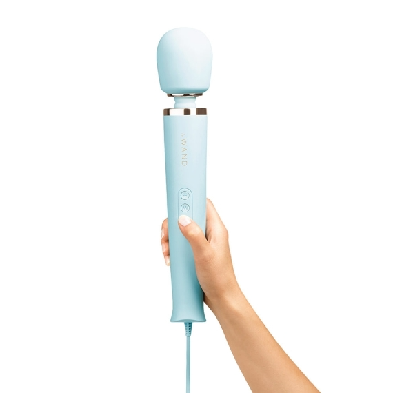 Plug-In Vibrating Massager - Sky Blue - Sheets Optional