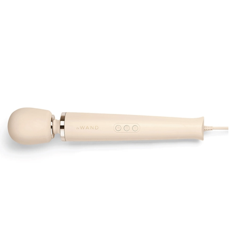 Plug-In Vibrating Massager - Cream - Sheets Optional