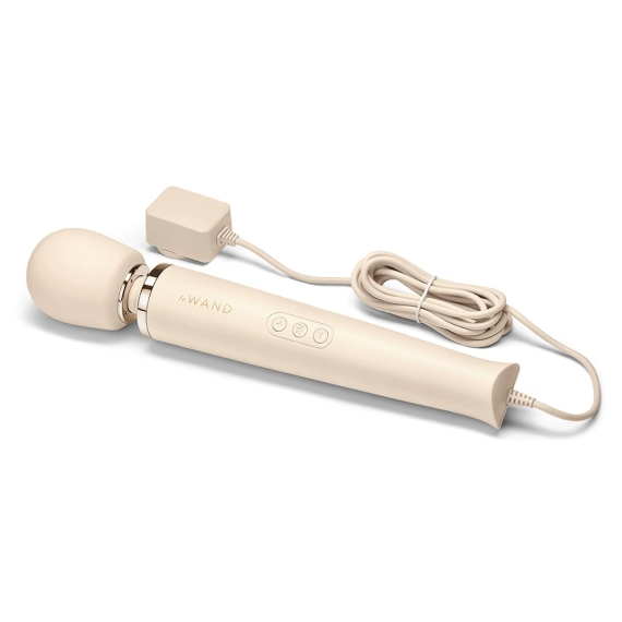 Plug-In Vibrating Massager - Cream - Sheets Optional