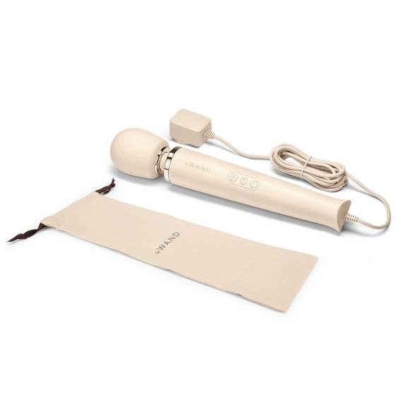 Plug-In Vibrating Massager - Cream - Sheets Optional