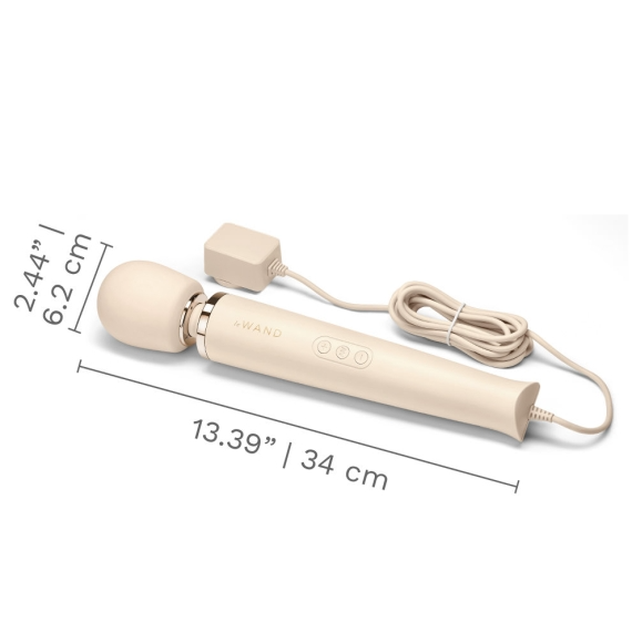 Plug-In Vibrating Massager - Cream - Sheets Optional