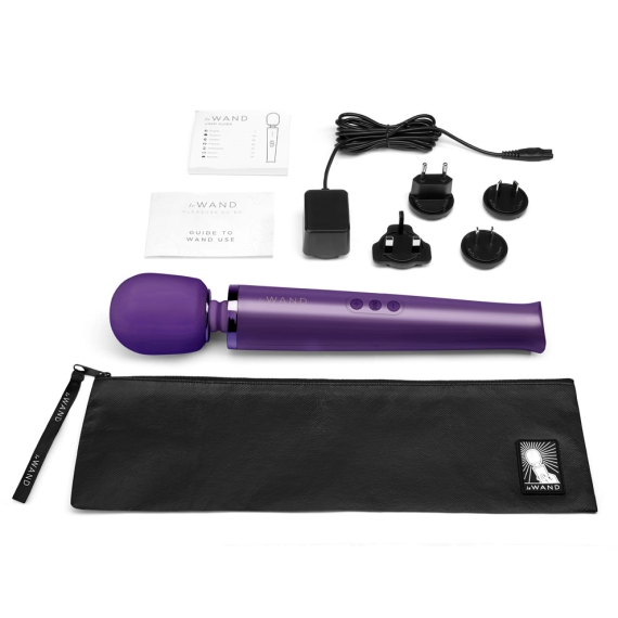Rechargeable Vibrating Massager - Purple - Sheets Optional